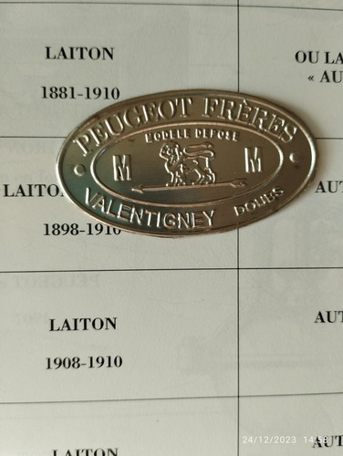 Ecusson plaque laiton - plaque,